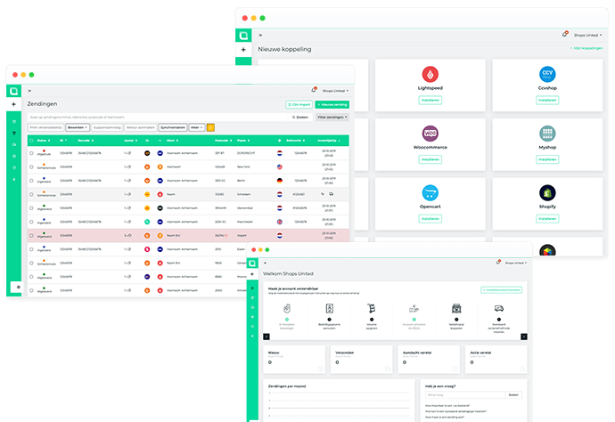 screenshot of Shops United
